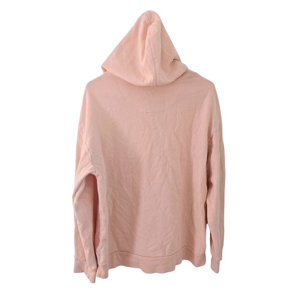 Hurley Women Peach Hoodie Palm Tree Beach Surf Pullover Large  100% Cotton - Picture 2 of 6